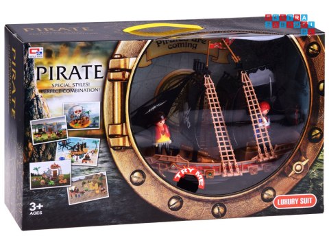 Zestaw statek piracki figurki armata dźwięk ZA4365