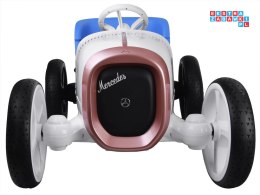 [PA0290] Autko retro Vision Mercedes Simplex na akumulator 12V/7Ah LED MP3 pilot - biały