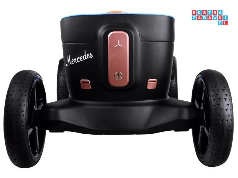 [PA0290] Autko retro Vision Mercedes Simplex na akumulator 12V/7Ah LED MP3 pilot - biały