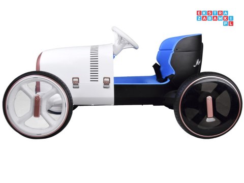 [PA0290] Autko retro Vision Mercedes Simplex na akumulator 12V/7Ah LED MP3 pilot - biały