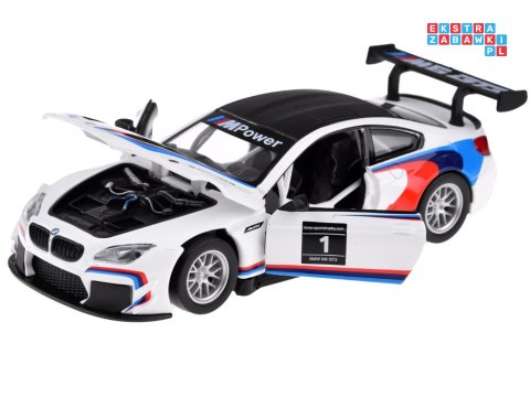 Auto metalowe model sportowe BMW M6 GT3 skala 1:32 światło dźwięk ZA4613