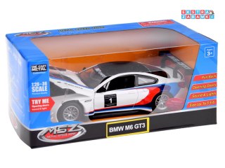 [ZA4613] Auto metalowe model sportowe BMW M6 GT3 skala 1:32 światło dźwięk