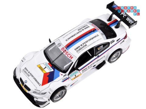 Auto metalowe sportowy model BMW M3 DTM skala 1:32 dźwięki światła ZA4608