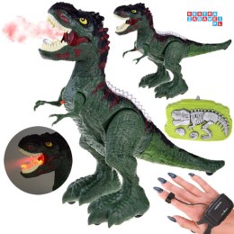 [RC0625 ZI] Dinozaur zdalnie sterowany gestem pilot RC 2w1 zieje ryczy świeci