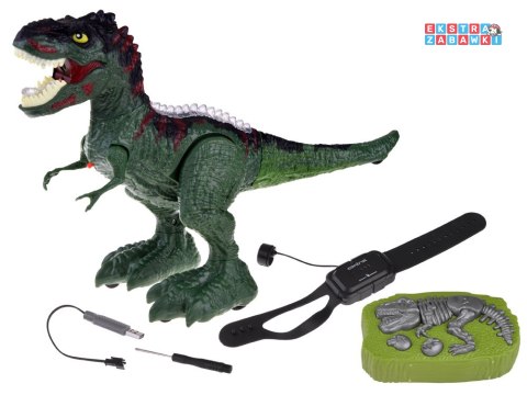 [RC0625 ZI] Dinozaur zdalnie sterowany gestem pilot RC 2w1 zieje ryczy świeci