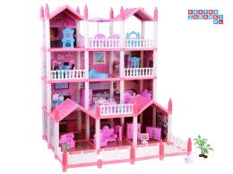 [ZA4456] Domek willa dla lalek mebelki 222 el.