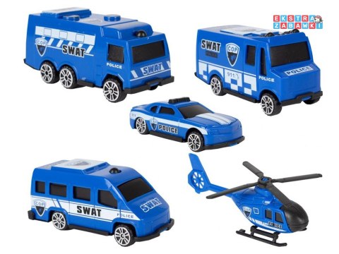 [ZA4436] Duża kolejka elektryczna tor policja 92el