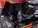[PA0287] Duże Buggy Can-am Maverick dwuosobowy terenowy na akumulator 4x200W 24V/7Ah pilot wolny start multimedia - pomarańczowy