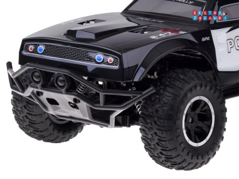 [RC0626] Duże auto sterowane monster truck policja na pilota oświetlenie