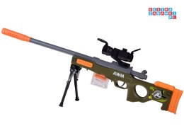 [ZA4632] Duży karabin snajperski naboje łuski celownik magazynek