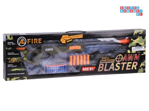 [ZA4632] Duży karabin snajperski naboje łuski celownik magazynek