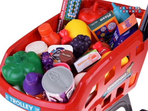 [ZA4638] Duży sklep supermarket cukiernia kawiarenka wózek akcesoria