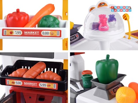 [ZA4638] Duży sklep supermarket cukiernia kawiarenka wózek akcesoria