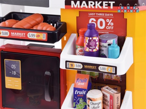 [ZA4638] Duży sklep supermarket cukiernia kawiarenka wózek akcesoria