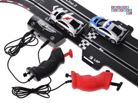 Elektryczny Tor wyścigowy rajdowy samochodowy 2 auta AUDI trasa 8m RC0620