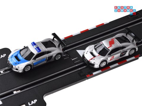 Elektryczny Tor wyścigowy rajdowy samochodowy 2 auta AUDI trasa 8m RC0620
