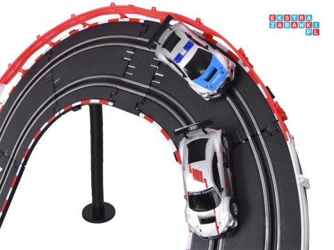 Elektryczny Tor wyścigowy rajdowy samochodowy 2 auta AUDI trasa 8m RC0620