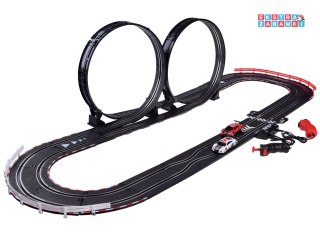 [RC0619] Elektryczny tor rajdowy wyścigowy samochodowy 2 auta Audi 4,5m