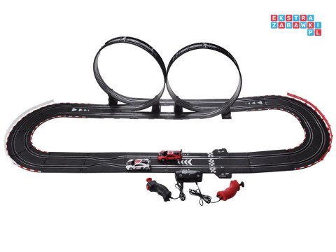 Elektryczny tor rajdowy wyścigowy samochodowy 2 auta AUDI 4,5m RC0619