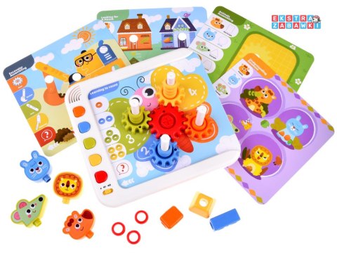 [ZA4652] Hola interaktywny panel nauka emocji liczb figur Montessori