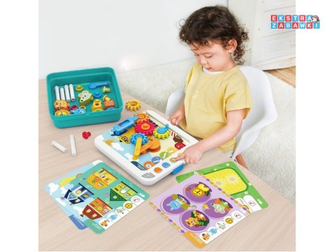 [ZA4652] Hola interaktywny panel nauka emocji liczb figur Montessori