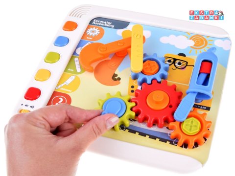 [ZA4652] Hola interaktywny panel nauka emocji liczb figur Montessori