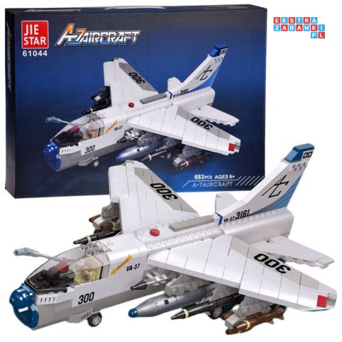 Klocki konstrukcyjne samolot szturmowy 683-elementy ZA4622