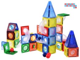 Klocki magnetyczne 123-elementy kulodrom tor kulki ZA4719