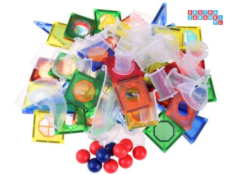 Klocki magnetyczne 123-elementy kulodrom tor kulki ZA4719