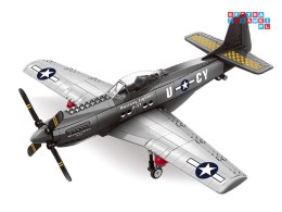 [ZA4624] Klocki techniczne samolot bojowy P-51 Mustang Fighter 256 el.