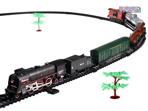 [RC0622] Kolejka elektryczna pociąg 185x99cm dymi paruje efekt dźwiękowy
