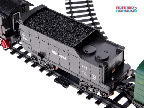 [RC0622] Kolejka elektryczna pociąg 185x99cm dymi paruje efekt dźwiękowy