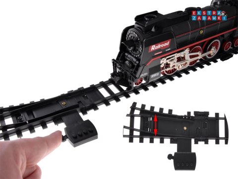 [RC0622] Kolejka elektryczna pociąg 185x99cm dymi paruje efekt dźwiękowy