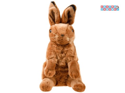 [13463] Maskotka zając siedzący pluszowy królik 25cm