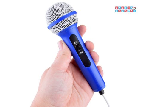 [IN0167] Muzyczny głośnik niebieski Boombox dla dzieci z mikrofonem