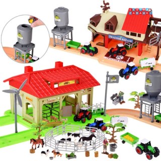 [ZA4823] Seria zwierzęta farma duże gospodarstwo traktor i zwierzęta 125 el.