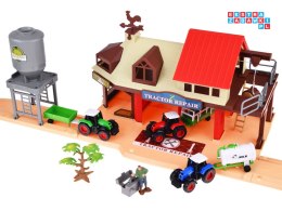 SERIA ZWIERZĘTA FARMA Duże gospodarstwo + traktor i zwierzęta 125ele ZA4823