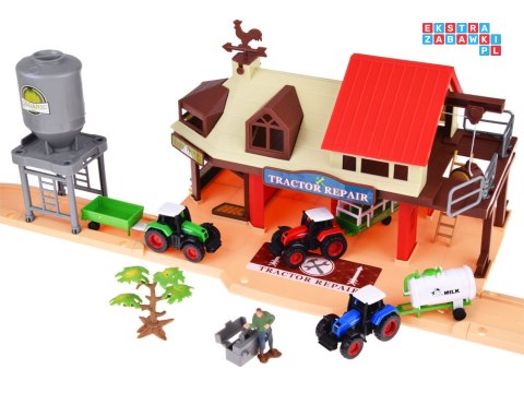 SERIA ZWIERZĘTA FARMA Duże gospodarstwo + traktor i zwierzęta 125ele ZA4823