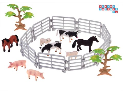 SERIA ZWIERZĘTA FARMA Duże gospodarstwo + traktor i zwierzęta 125ele ZA4823