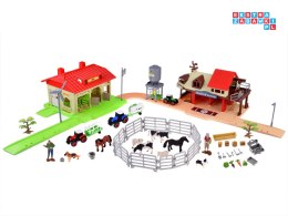 [ZA4823] Seria zwierzęta farma duże gospodarstwo traktor i zwierzęta 125 el.