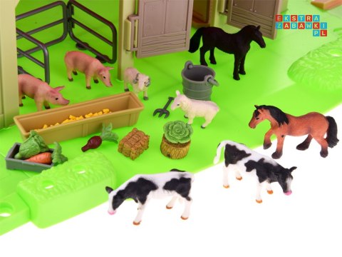 SERIA ZWIERZĘTA FARMA Duże gospodarstwo + traktor i zwierzęta 125ele ZA4823