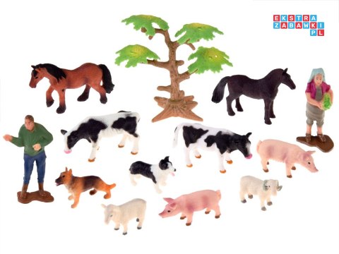 SERIA ZWIERZĘTA FARMA Duże gospodarstwo + traktor i zwierzęta 125ele ZA4823