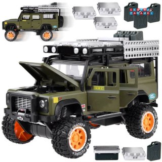 [ZA4795] Samochód terenowy metalowy napęd dźwięk światło led 1:24