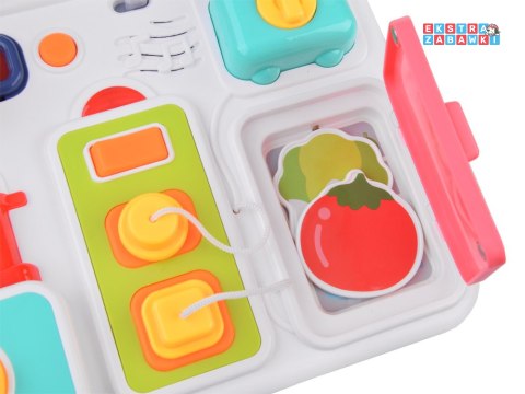 [ZA4658] Tablica manipulacyjna kuchnia efekty dźwiękowe świetlne Montessori