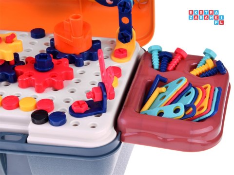 Zestaw Skrzynka majsterkowicza Narzędzia Wkrętarka Śruby 298ele ZA4642