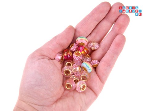 Zestaw do robienia bransoletek koraliki zawieszki charmsy ZA4692