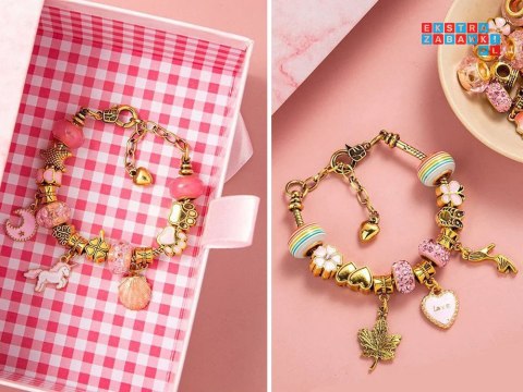 Zestaw do robienia bransoletek koraliki zawieszki charmsy ZA4692