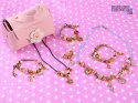 Zestaw do robienia bransoletek koraliki zawieszki charmsy ZA4692