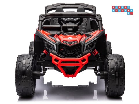 [PA0299] Buggy Can-Am Maverick 4x4 800W na akumulator 4x200W 24V/5Ah EVA ekoskóra - czerwony