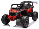 [PA0299] Buggy Can-Am Maverick 4x4 800W na akumulator 4x200W 24V/5Ah EVA ekoskóra - czerwony